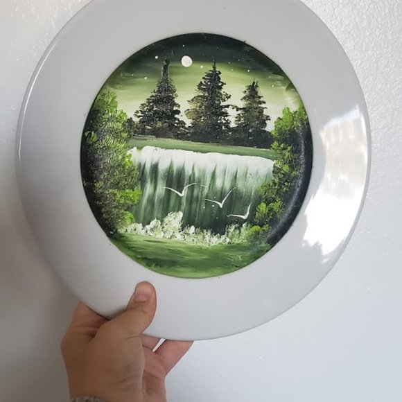 Hand painted decorative plate art artwork decor - Picture 2 of 8